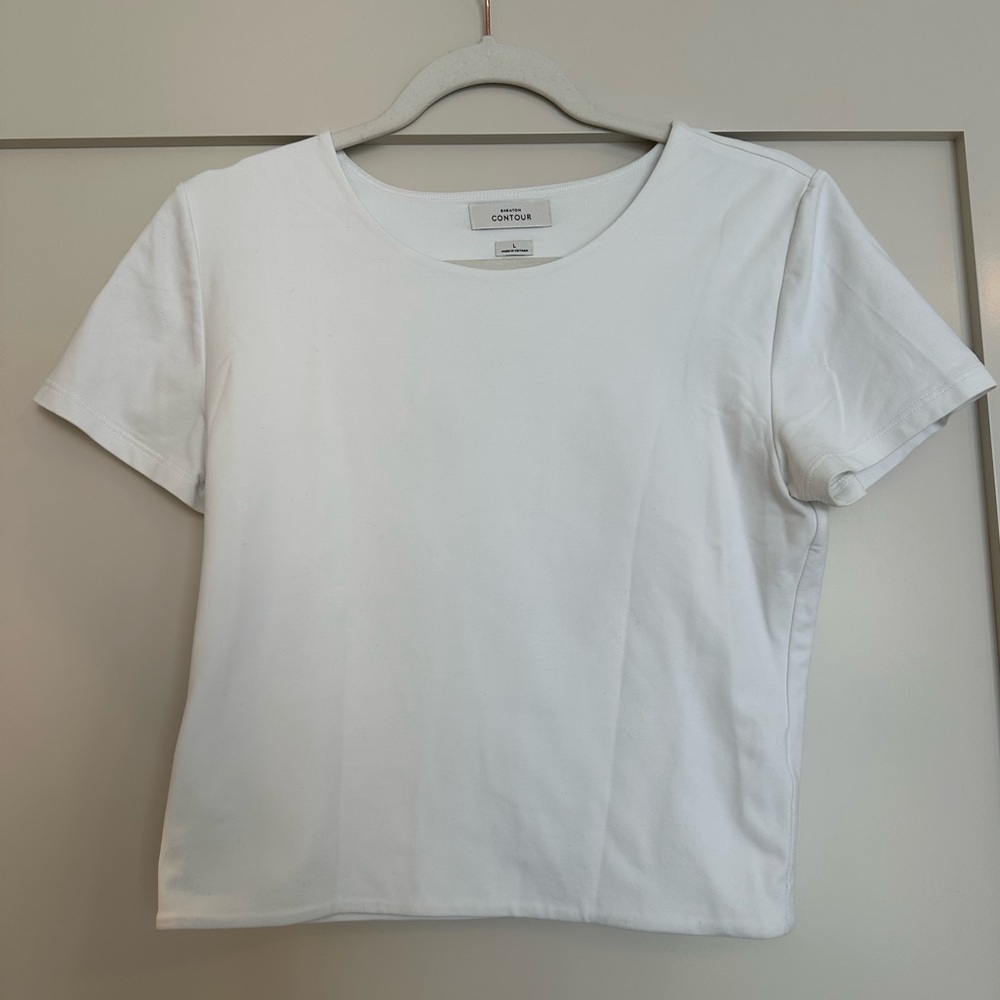 Aritzia Contour White T-Shirt, size large